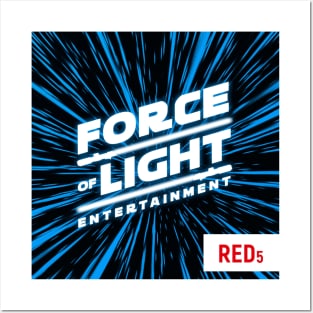 Force of Light Entertainment Logo 3 Red 5 Posters and Art